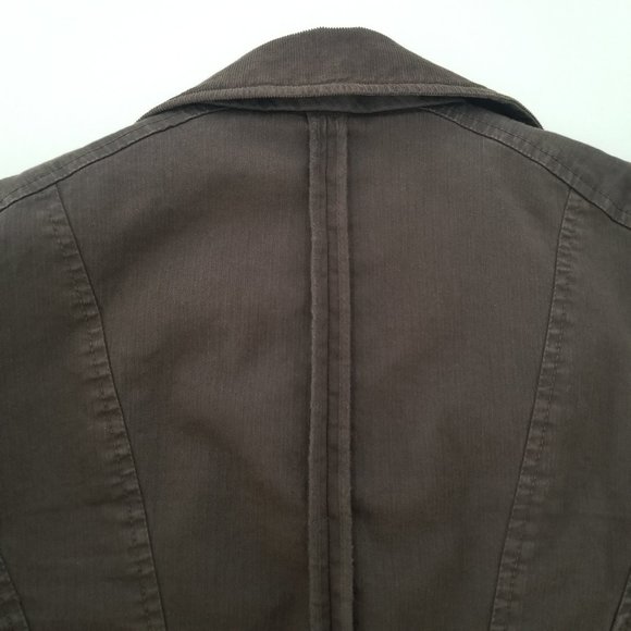 D&G Corduroy 3/4 Sleeve Jacket Brown Size S - Picture 11 of 16